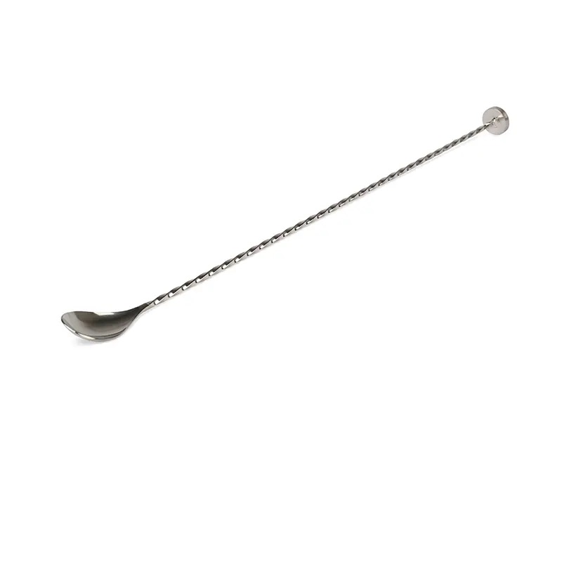 Barová lžička v nerezovém provedení s muddlerem 30 cm