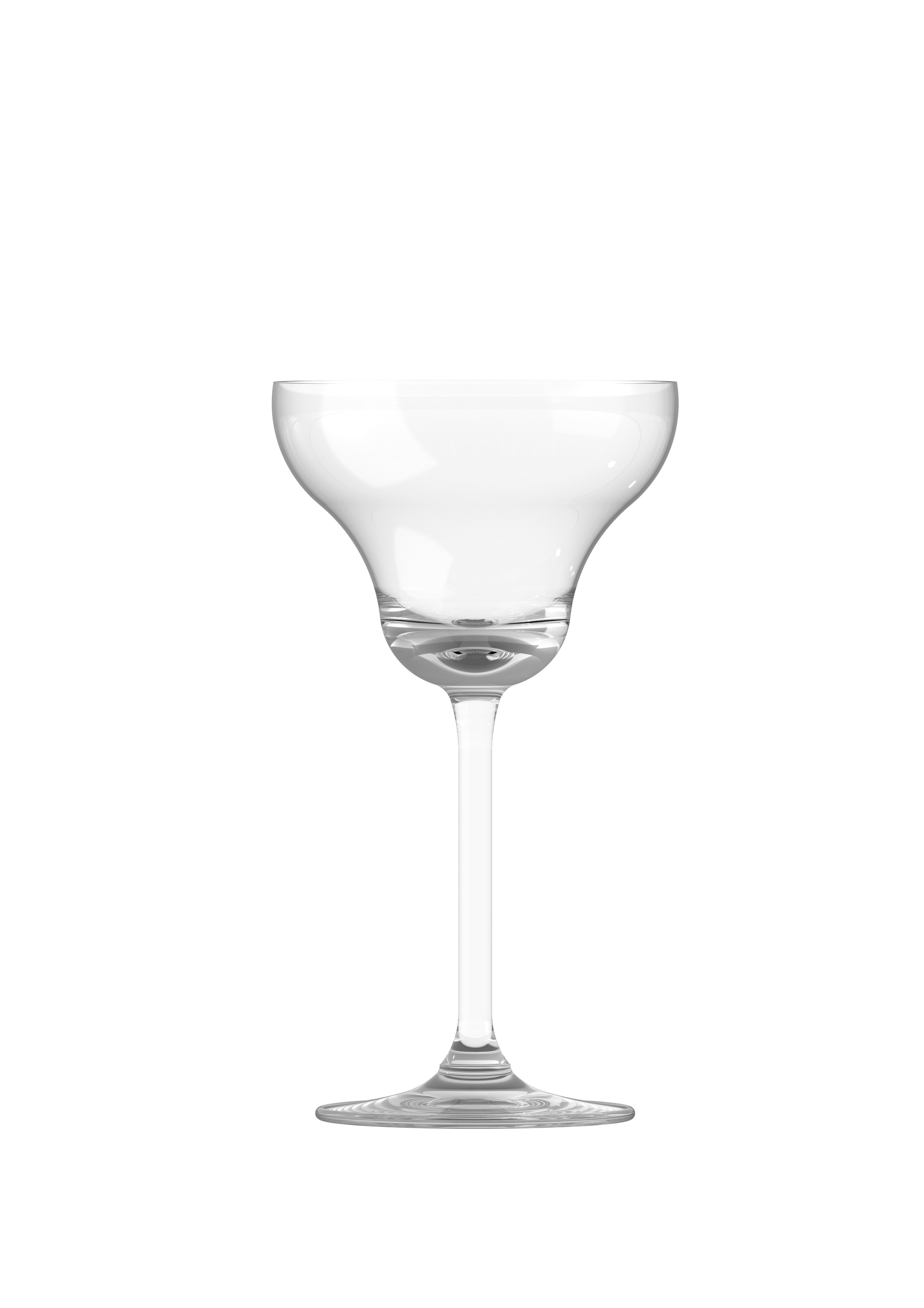 Tato sklenice je hladká a je to typické sklo na koktejly a  Martini. 
Sklenice je poměrně odolná a je možno ji využít i na cateringové akce.
Baleno po 6 kusech
Prodáváme po jednom kusu
