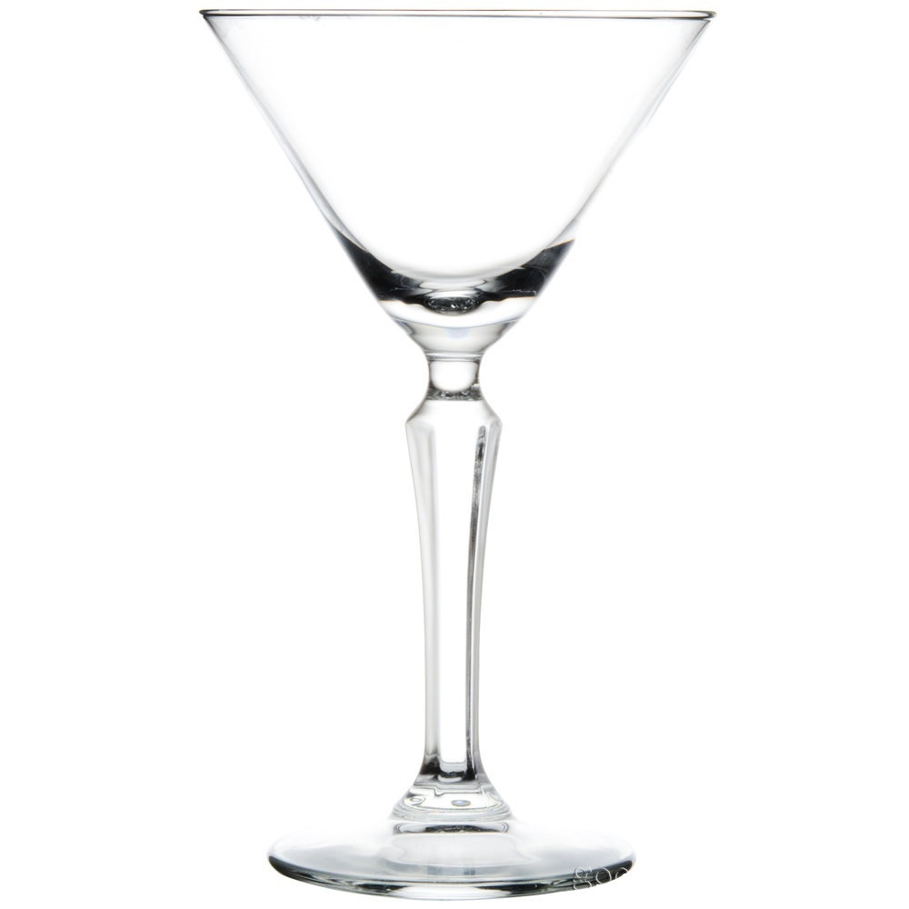 Sklenice SPKSY speakeasy ve tvaru V-shape, tzv. Martini sklo. Podstavec hladký, stopka ve tvaru šestihranu, zúžená pod hlavou sklenice, která je hladká - bez znaků. 
Baleno po 12 kusech
Prodáváme po jednom kusu