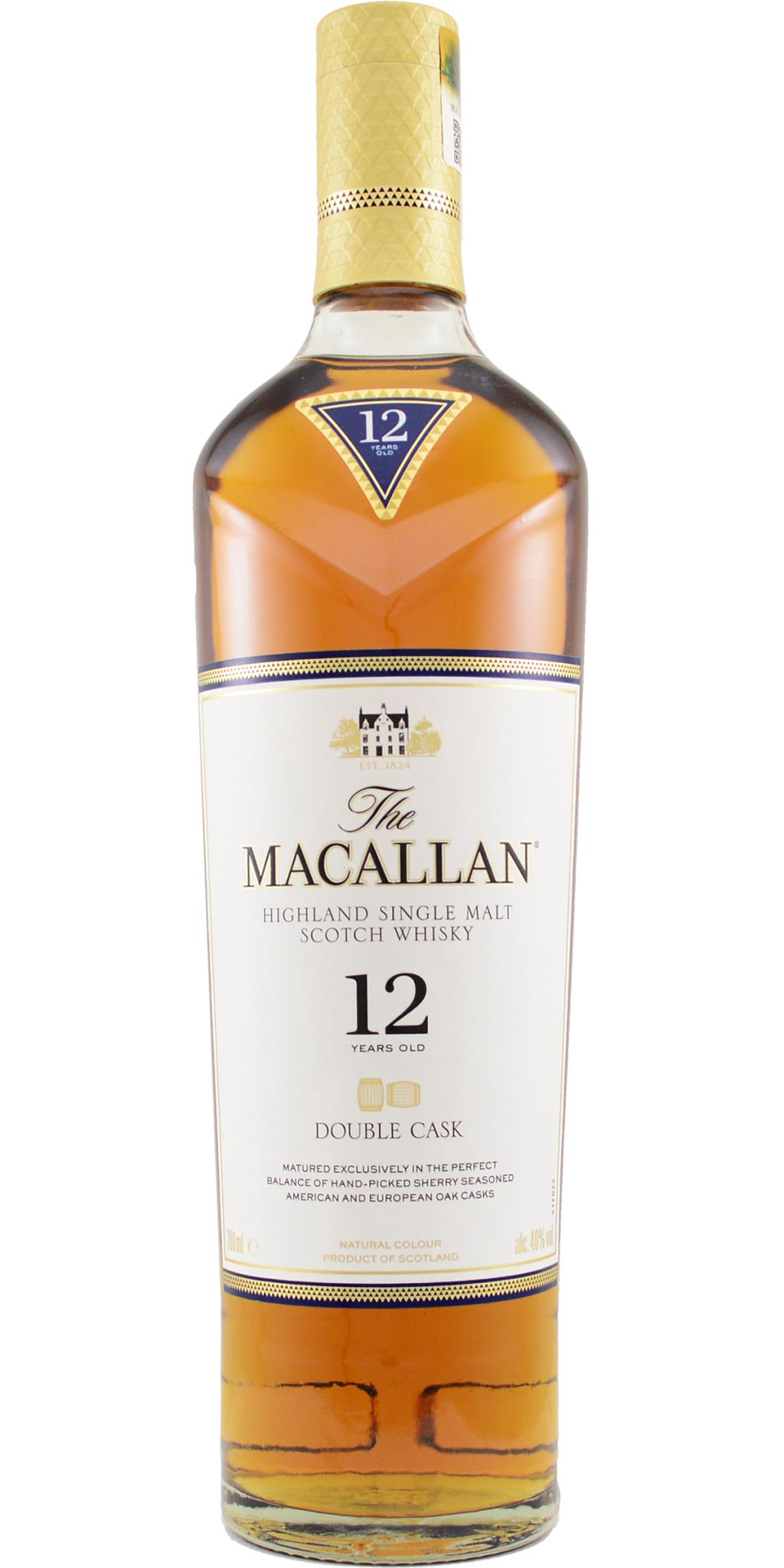 Dvanáctiletá The Macallan Double Cask je sladová lahůdka, která zrála v kombinaci evropských a amerických dubových sudech po sherry. Výsledkem je jemná, ale výrazná whisky se sladším, medově kulatým profilem.