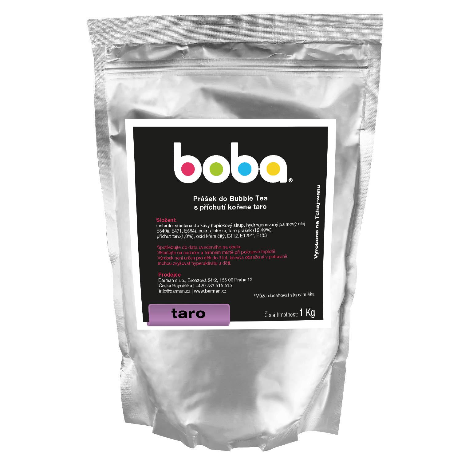 <p>Ochucený prášek s příchutí Taro na výrobu mléčné verze Bubble Tea</p>
<p>Obsah sáčku: 1kg</p>