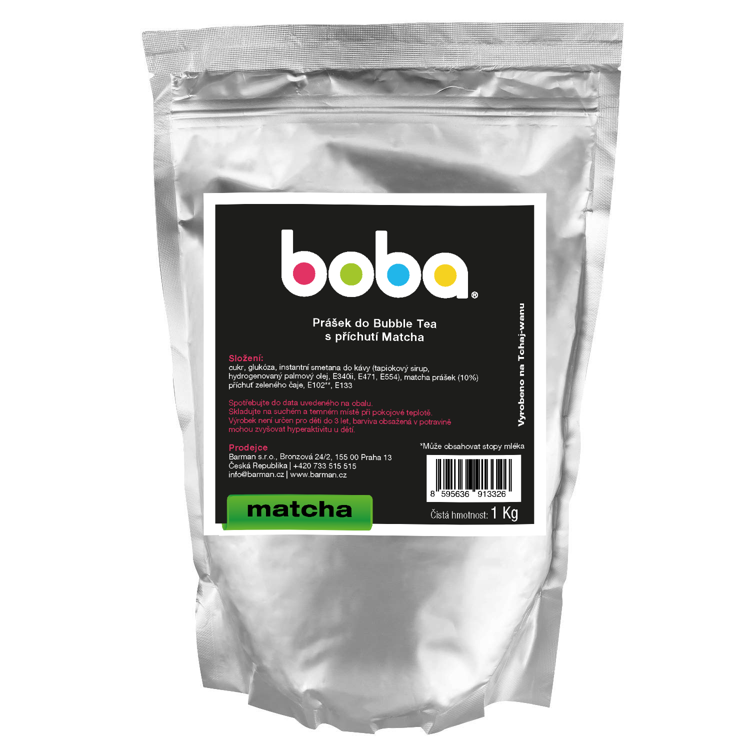 <p><meta charset="utf-8" />Ochucený prášek s příchutí japonského čaje Matcha na výrobu mléčné verze Bubble Tea</p>