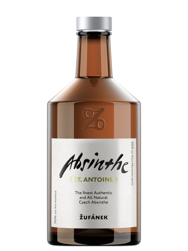 <meta charset="utf-8" /><span>Absint od Žufánka je čistě přírodní záležitostí bez jakýchkoliv barviv nebo chemie. Bylinky se tady poctivě tzv. macerují (louhují), následně se výsledný macerát destiluje. Výsledkem je chuťově výrazný a bohatý destilát, který dnes vyhledávají odborníci po celém světě. Složení bylinek: fenykl, anýz, pelyněk, k tomu kořen anděliky, meduňka, koriandr, rmenec sličný, puškvorec a yzop lékařský. </span><span></span>