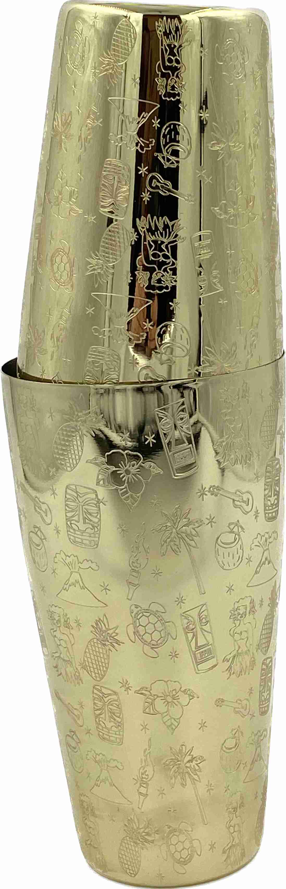 Tiki Shaker Boston SET Tin on Tin Zlatý 840 + 540 ml