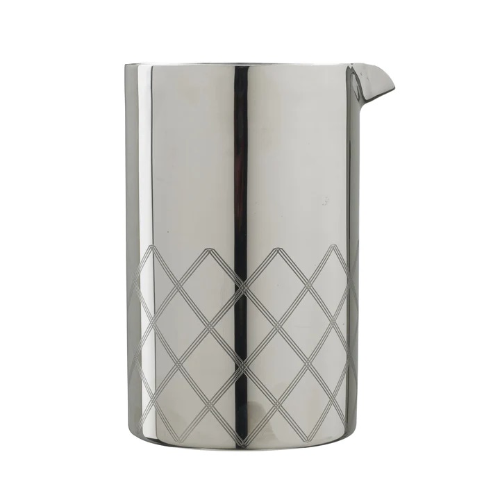 Yarai míchací sklenice z nerezu a strainer s dvěma úchyty