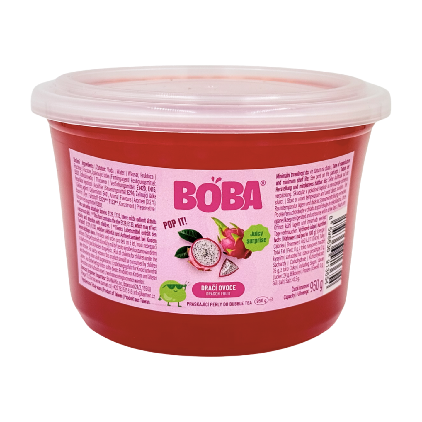 Boba Dračí ovoce kuličky do Bubble Tea 950g