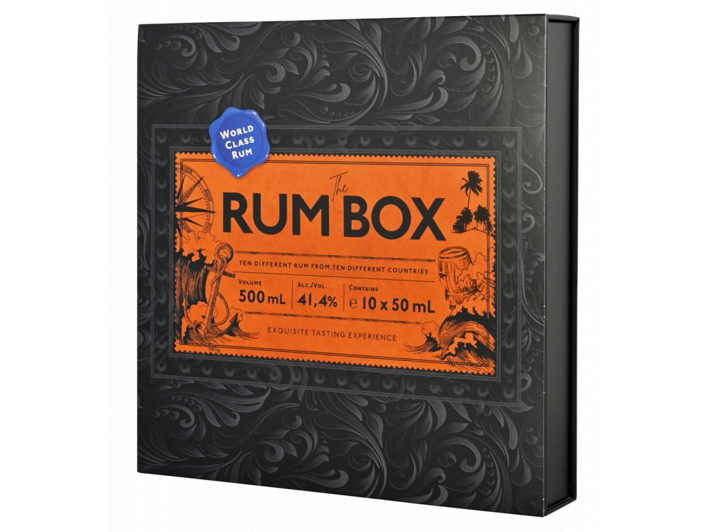 24daysofrum Rum Box Blue Edition 10x50ml 41,4% Gift Box