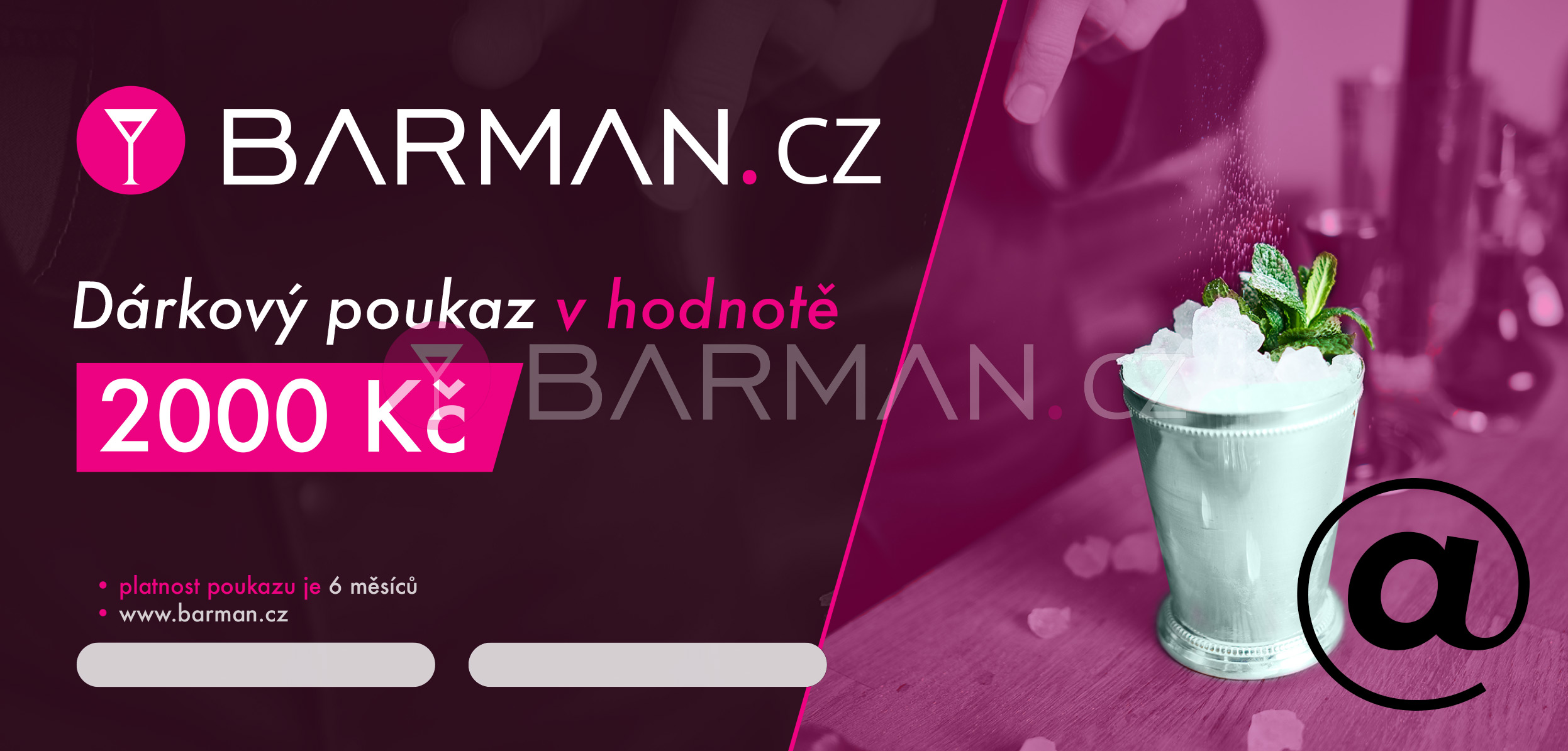 Barman.cz Elektronický dárkový poukaz 2000 Kč
