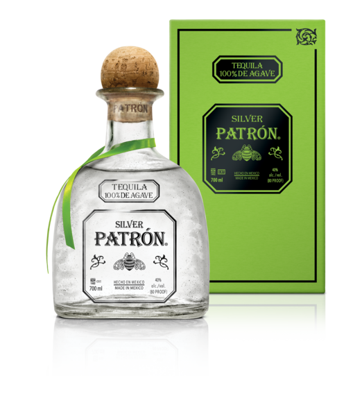 Patrón Silver 40,0%, 0,7l (karton)