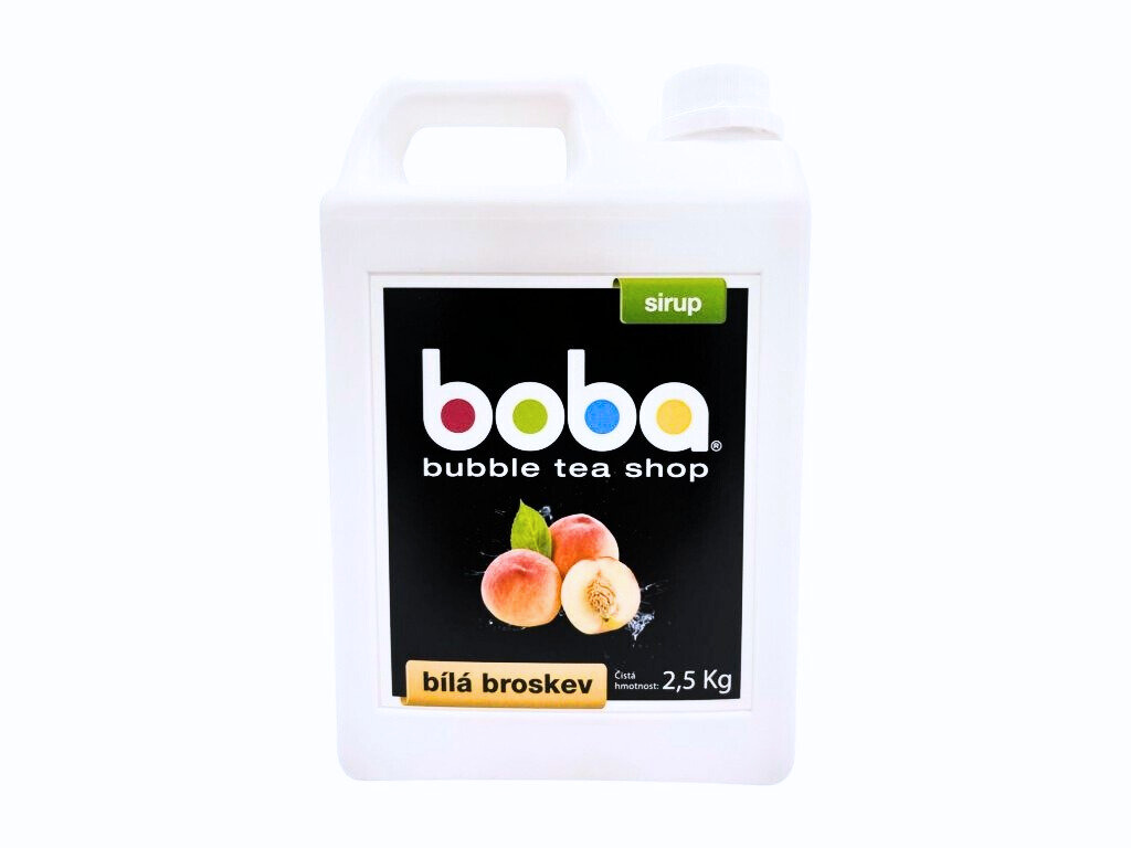 Sirup Boba Bílá Broskev do Bubble Tea 2,5 kg