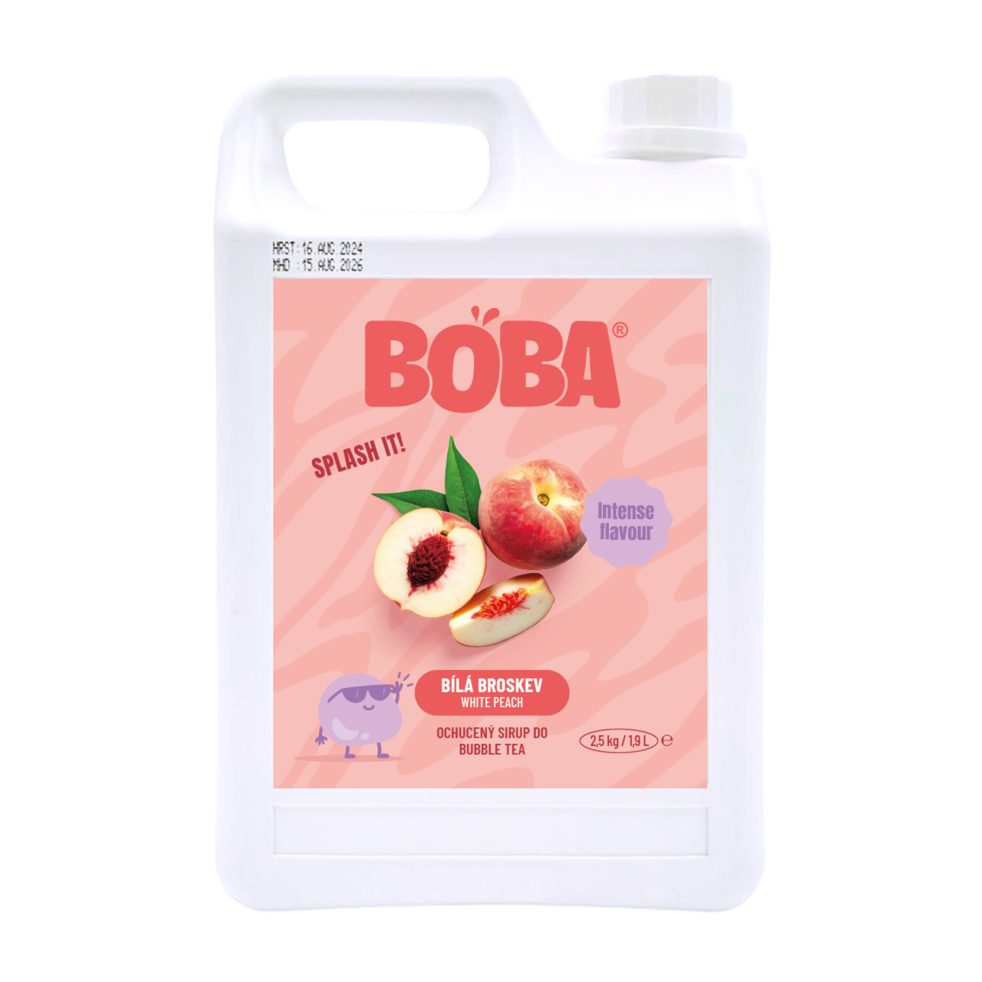 Sirup Boba Bílá Broskev do Bubble Tea 2,5 kg
