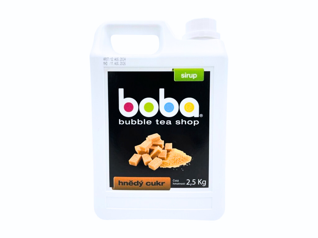 Sirup Boba Hnědý Cukr do Bubble Tea 2,5 kg