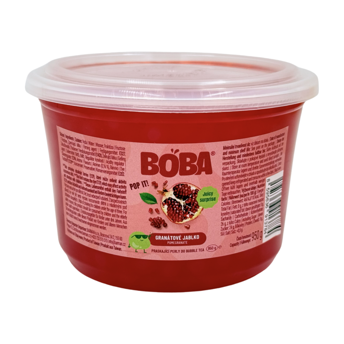 Boba Granátové jablko kuličky do Bubble Tea 950g