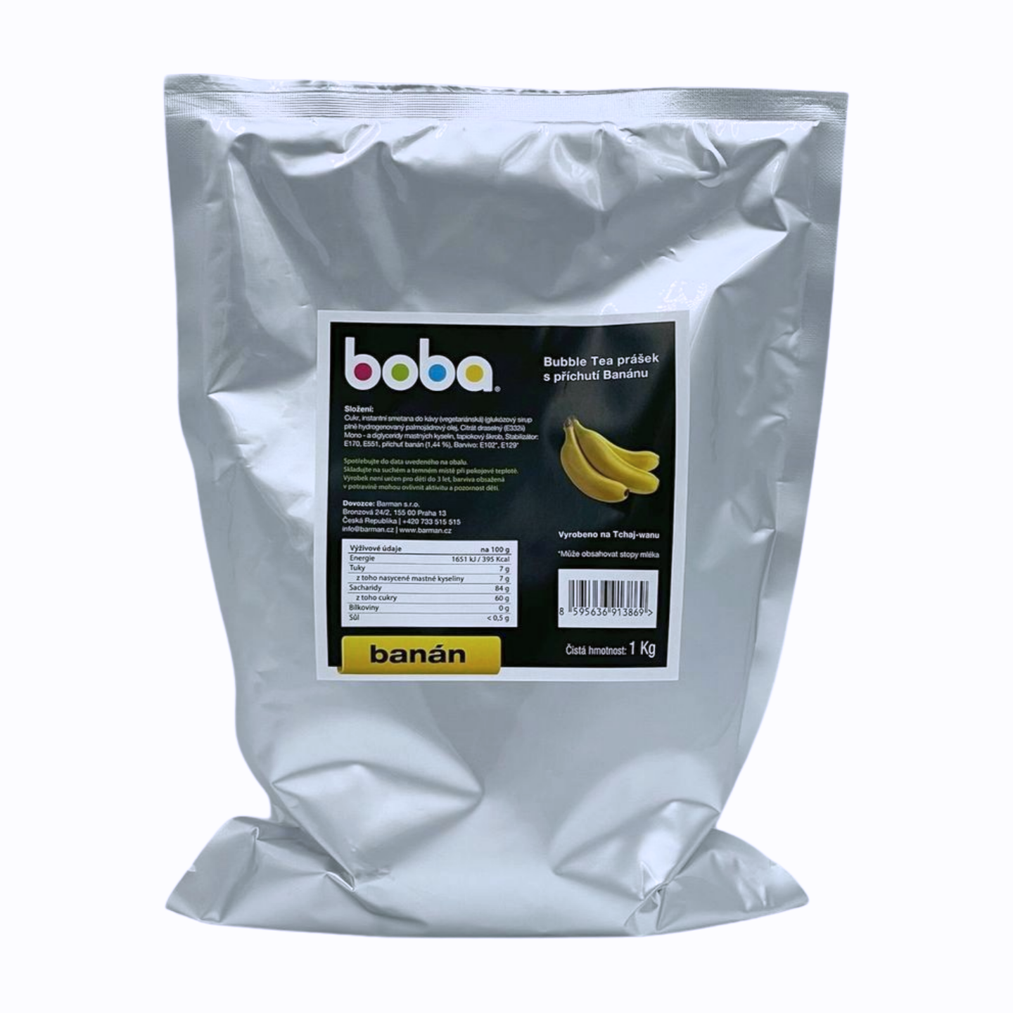 Boba Banánový prášek do Bubble Tea 1kg