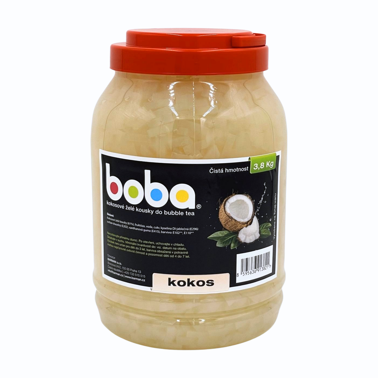 Boba Želé Kokos do Bubble Tea 3,8 Kg