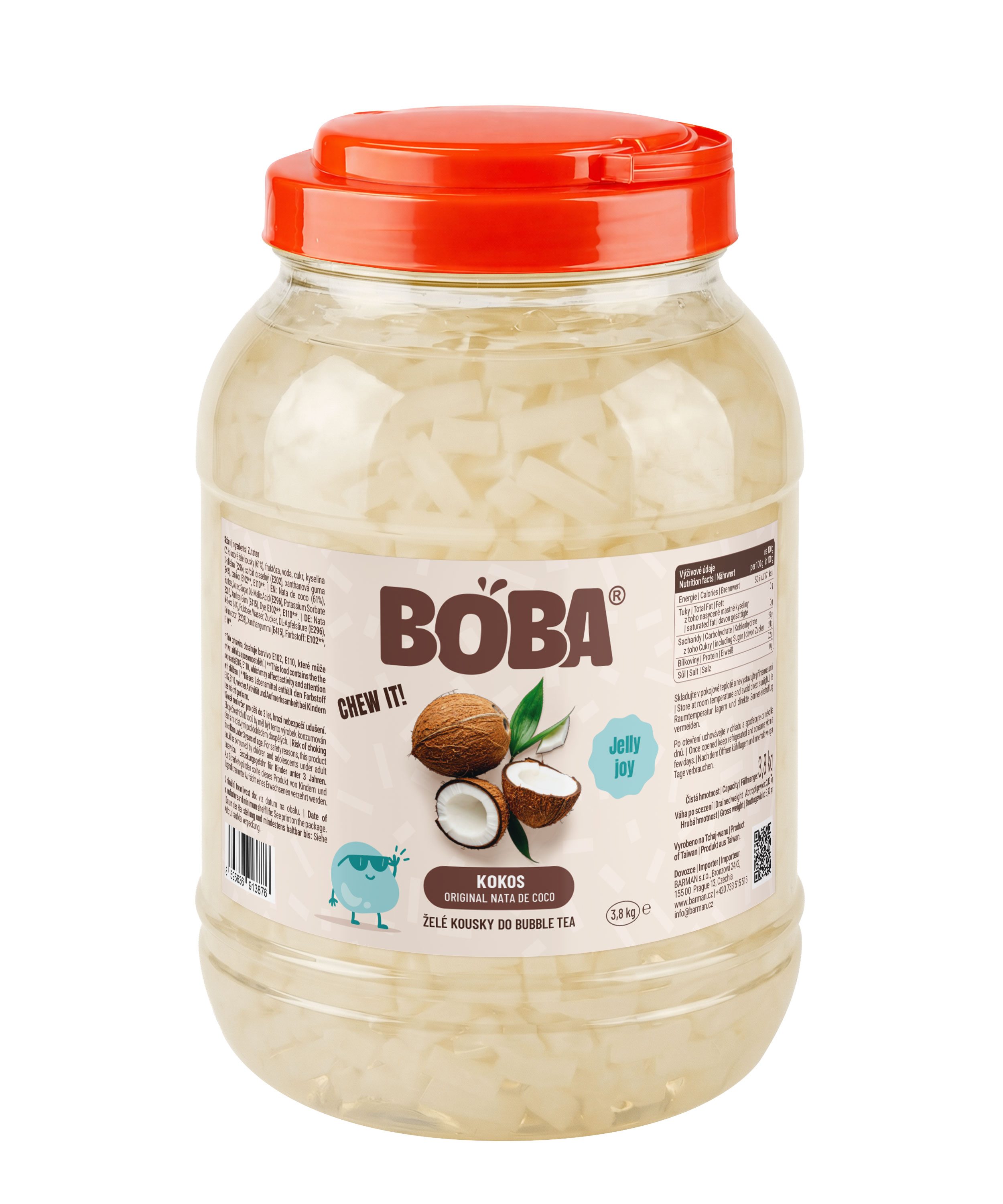 Boba Želé Kokos do Bubble Tea 3,8 Kg
