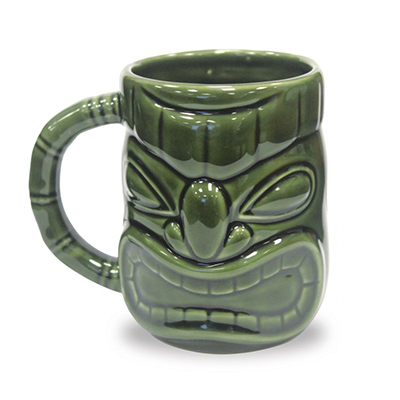 Keramická Tiki hrnek Green 450ml