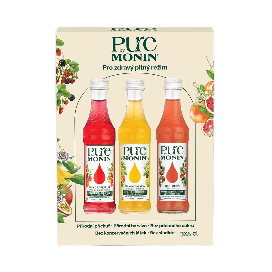 Monin set 3x5cl PURE
