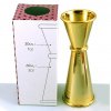 Japonský jigger Cocktail Kingdom ve zlatém provedení 1oz – 2oz (3cl - 6cl)