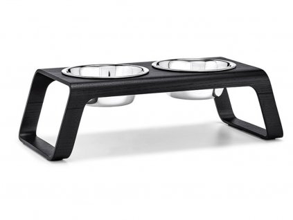 Designová miska pro psy MiaCara Desco Wood černá
