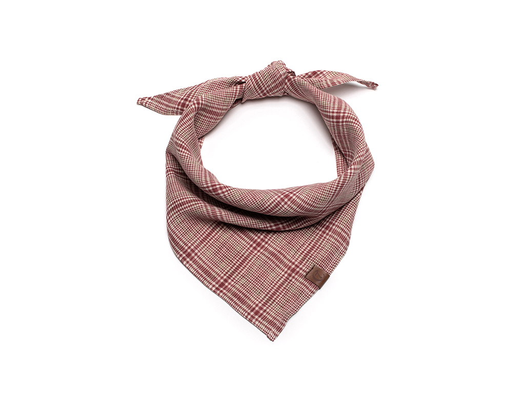 Šátek pro psy Cloud7 Check červený Velikost: S