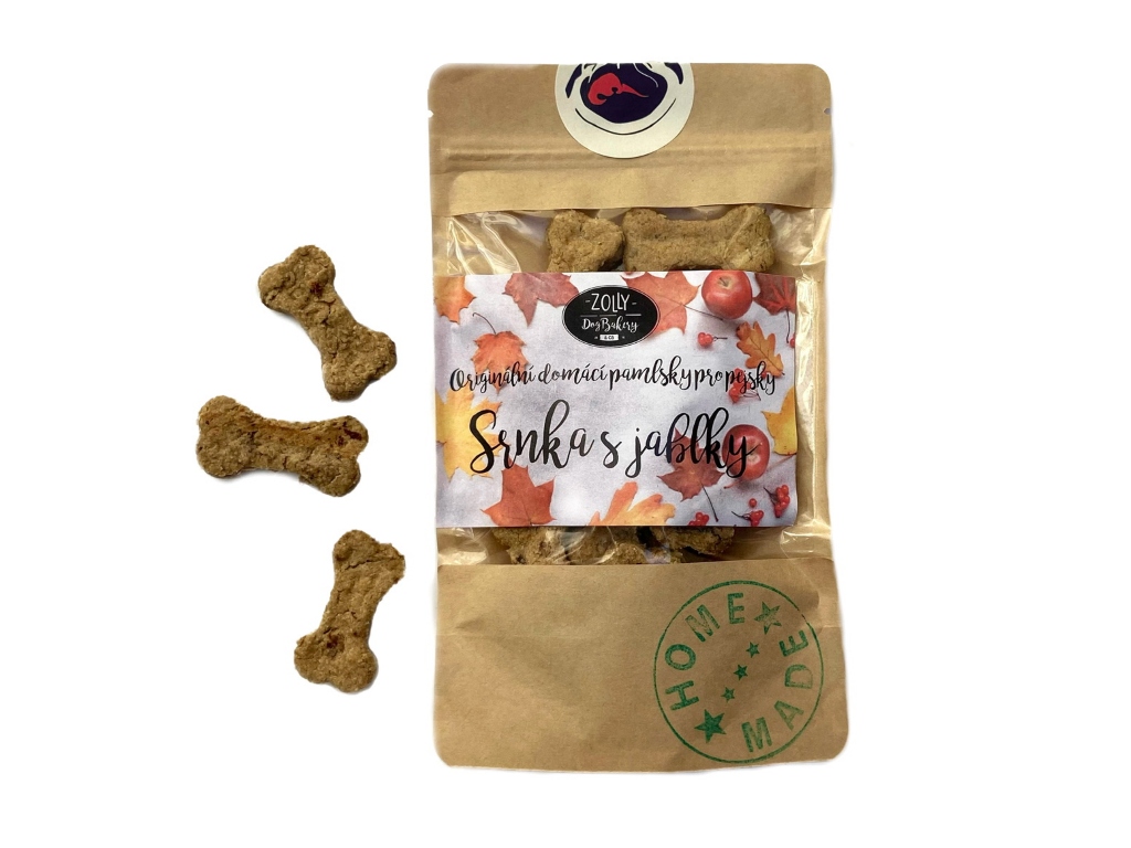 Pamlsky pro psy ZOLLY - Srna s jablky 100g