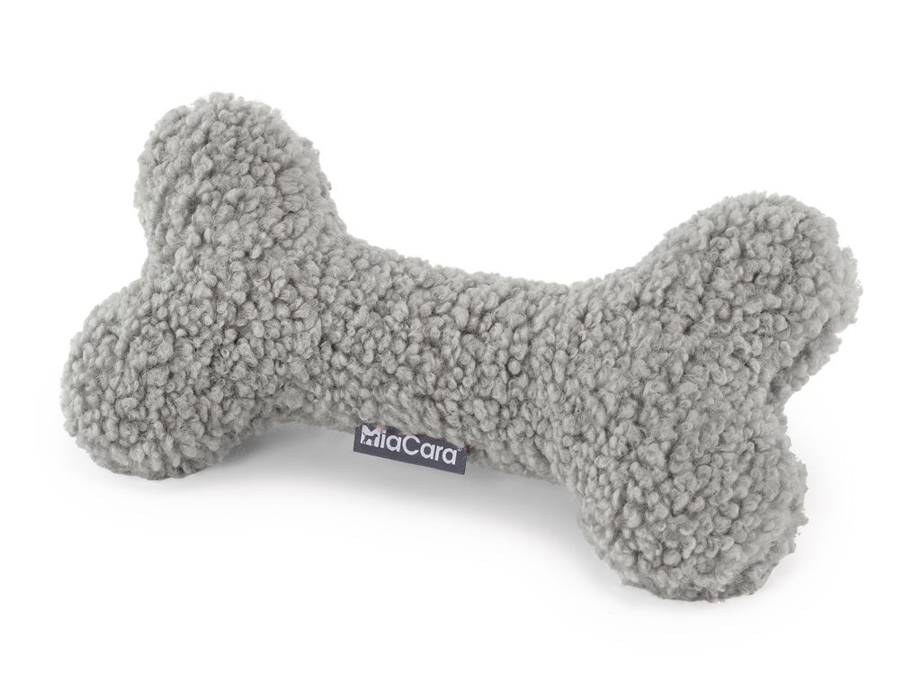 Hračka pro psy MiaCara kost Senso Barva: Šedá - 27 cm