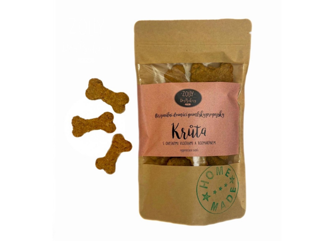ZOLLY – dog bakery Pamlsky pro psy ZOLLY - Krůta s rozmarýnem Hmotnost: 100g