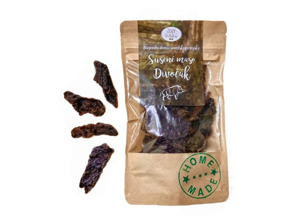 Sušené maso pro psy ZOLLY - Divočák 50g