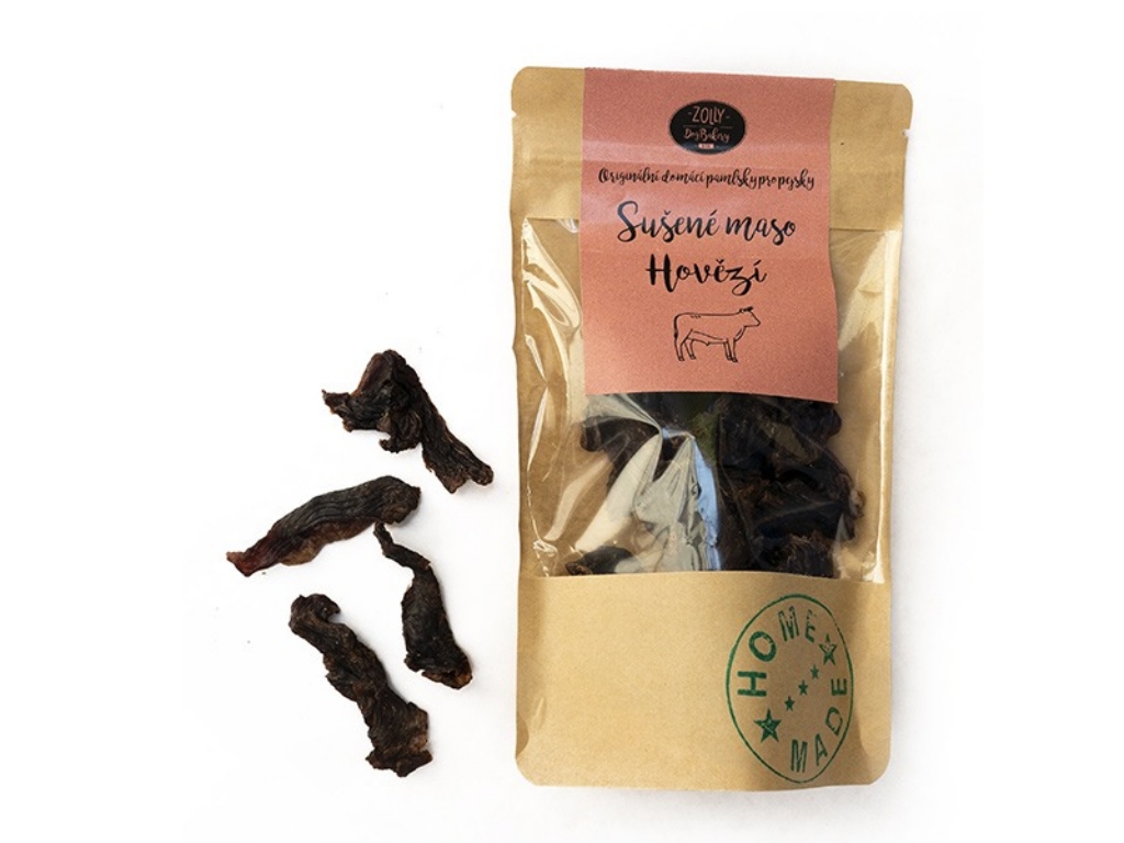 ZOLLY – dog bakery Sušené maso pro psy ZOLLY - Hovězí