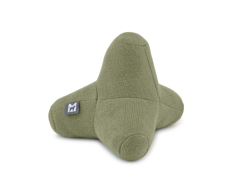 Plyšová hračka pro psy MiaCara New Quattro Barva: Olivová, Velikost: SM