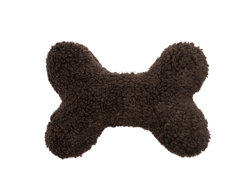 Hračka pro psy Cloud7 Kost Love hnědá Velikost: XS - 20 x 10 cm