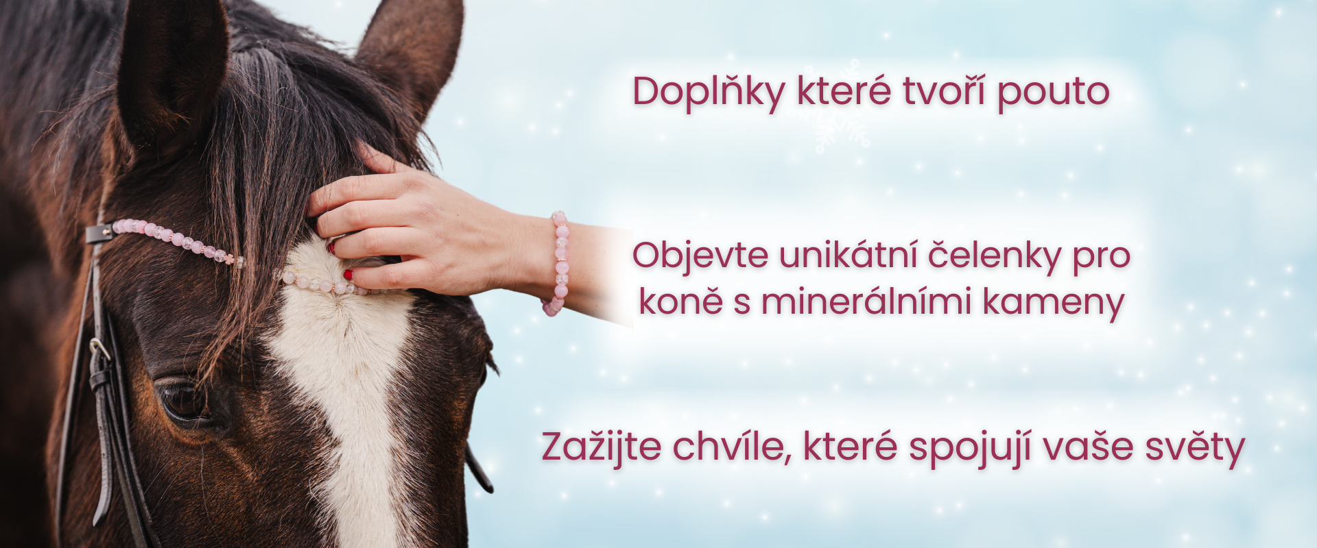 BarnBijoux čelenky pro koně s minerálními kameny