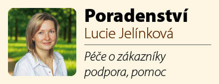 Lucie Jelínková – poradenství a péče o zákazníky, profilová fotografie zaměstnance.