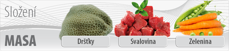Hovězí maso, dršťky a zelenina pro psy a kočky z přírodní lékárny Baron.cz má hodnotné složení zaměřené na zdraví.