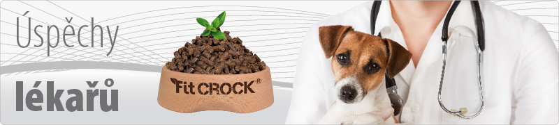 Přechod z extrudovaných granulí na lisované granule Fit-Crock Basic pro psy pomáhá při zdravotních problémech. 