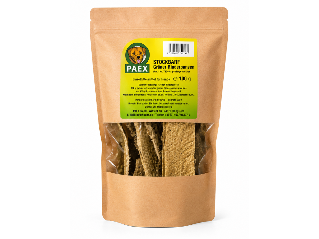 Paex Zelené dršťky, mrazem sušené 100 g Váha: 100 g