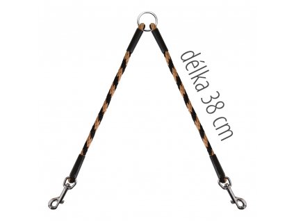 Rozdvojka na vodítko béžová 38 cm 10 mm