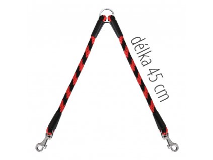 Rozdvojka na vodítko červená 45 cm 15 mm