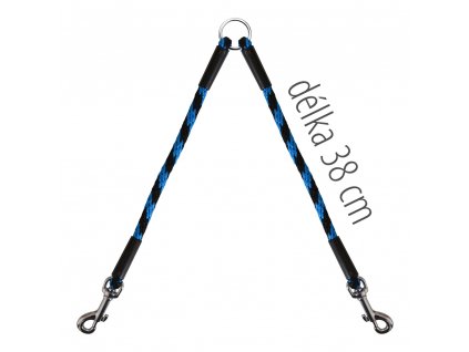 Rozdvojka na vodítko modrá 38 cm 10 mm