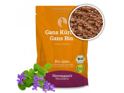 Kapsička pro kočky - Husí maso s dýní (Bio) - 100 g