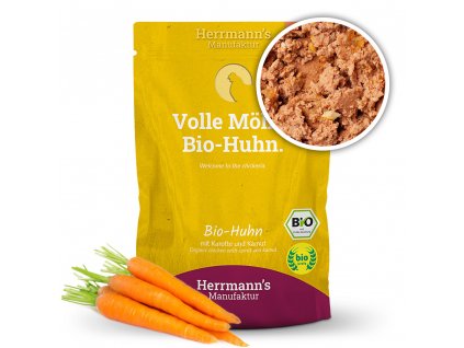 Kapsička pro kočky - Kuřecí maso s kamutem (Bio) - 100 g