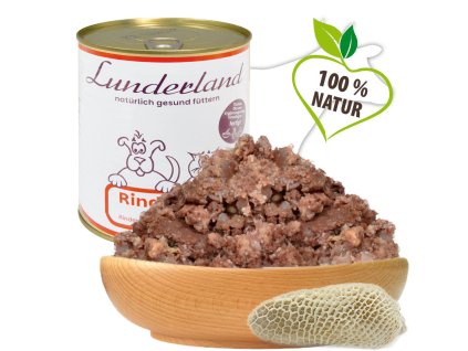 Konzerva pro psy a kočky - Hovězí maso a dršťky - Lunderland
