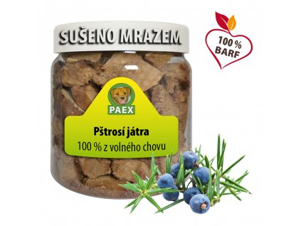 Pštrosí játra, mrazem sušená 110 g