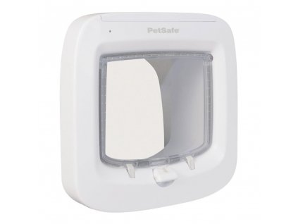 Dvířka pro psy a kočky PETSAFE Smart s mikročipem bílé