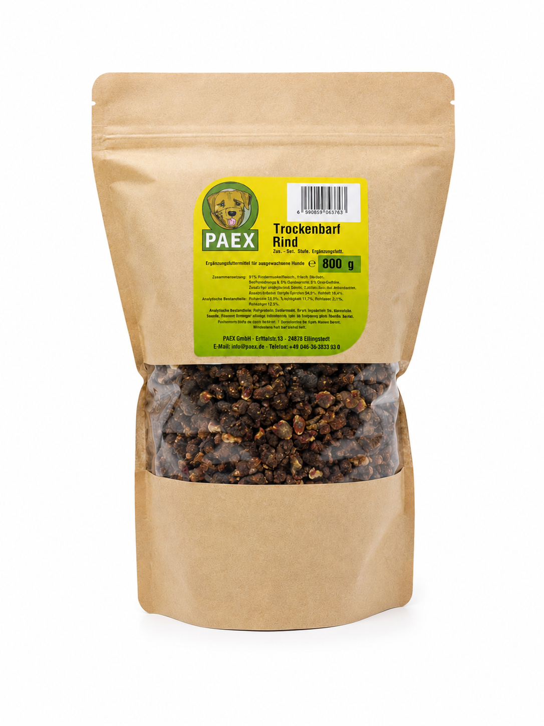 Paex Sušený BARF hovězí (maso + ovoce + zelenina) 800 g Váha: 800 g