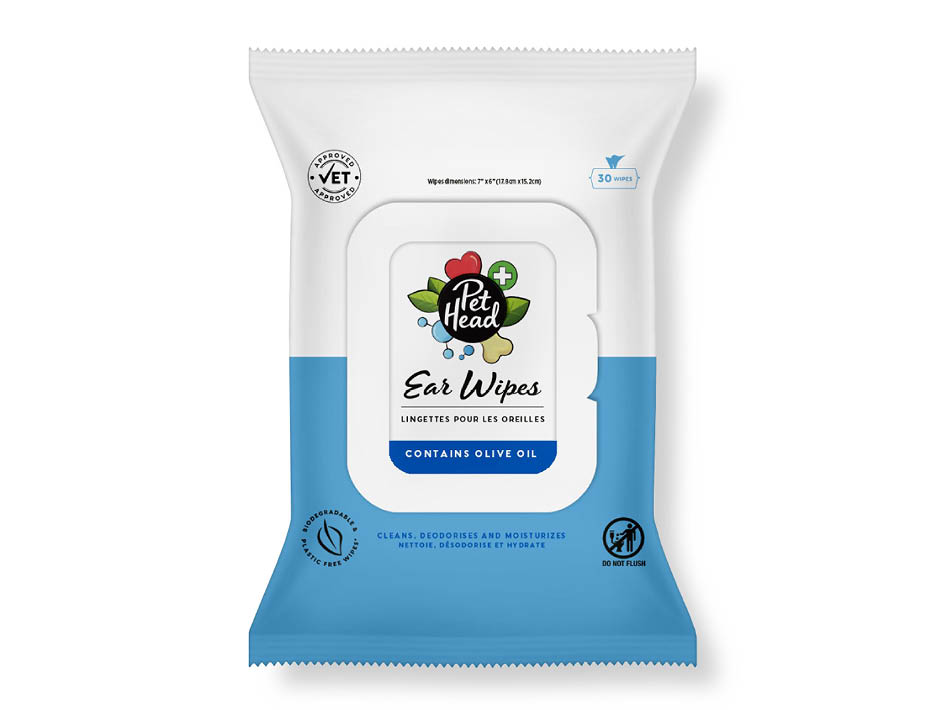 Company of Animals PetHead vlhčené ubrousky na uši 30 ks Velikost: 30 kusů