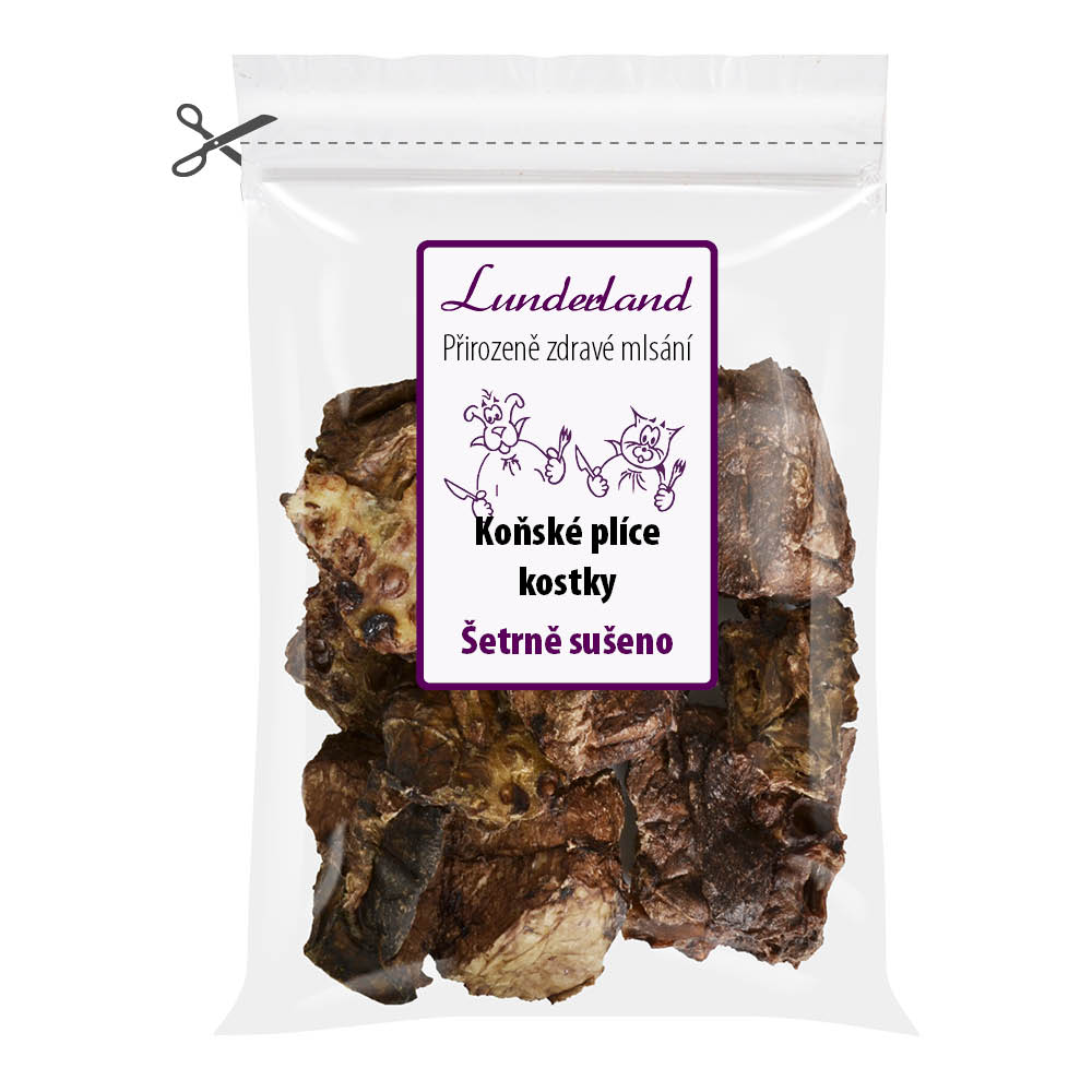 Lunderland Koňské plíce - kostky 200 g Váha: 200 g