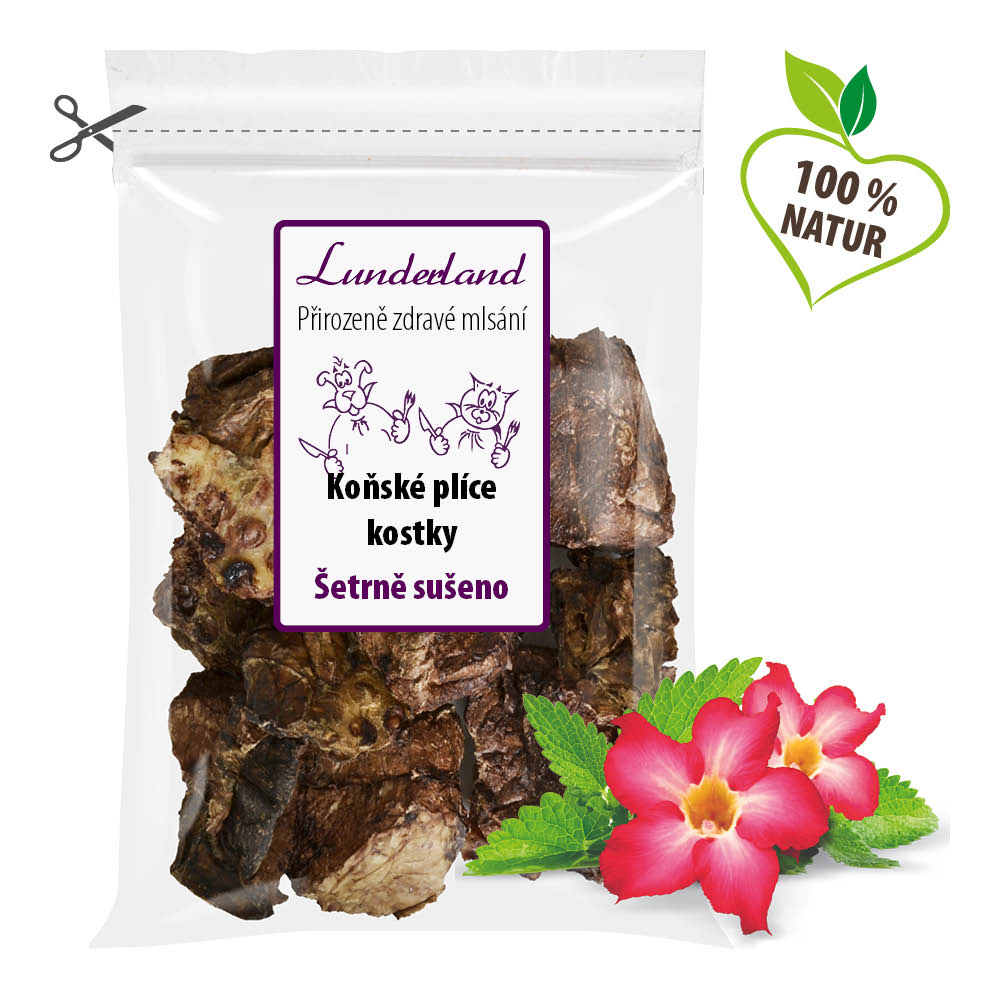 Lunderland Koňské plíce - kostky 200 g Váha: 200 g