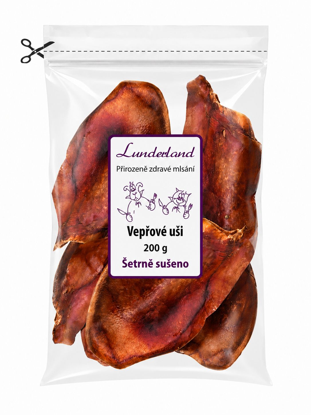 Lunderland Vepřové uši 200 g Váha: 200 g